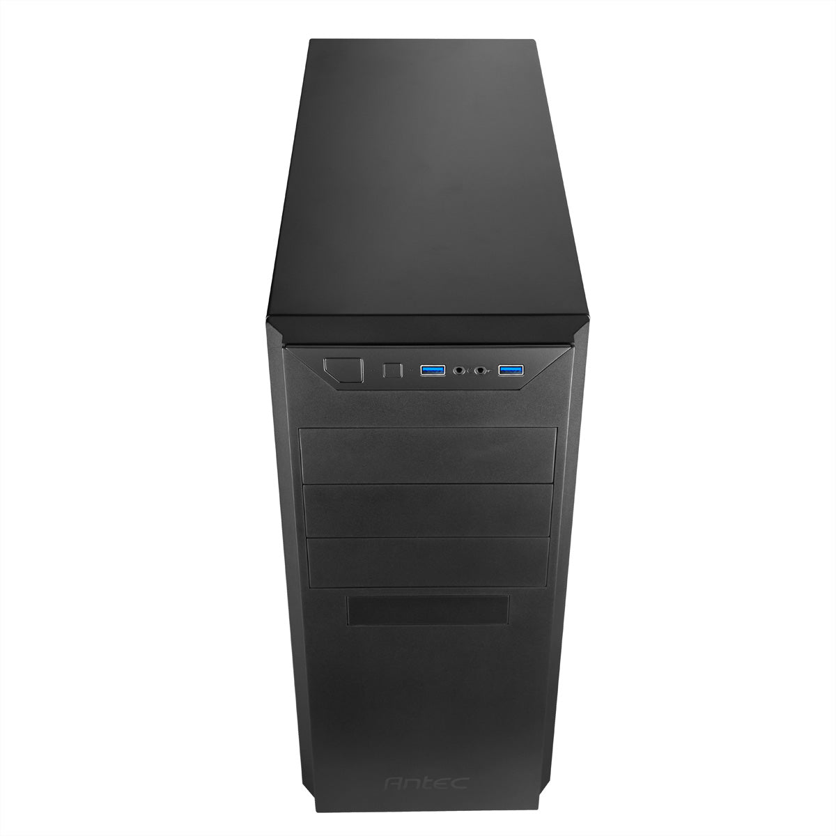 Antec VSK 4000B-U3/U2 – PC-Gehäuse – ATX/mATX Midi-Tower, Schwarz, 2×USB 3.0, 7×Erweiterungsslots, 5×3,5"