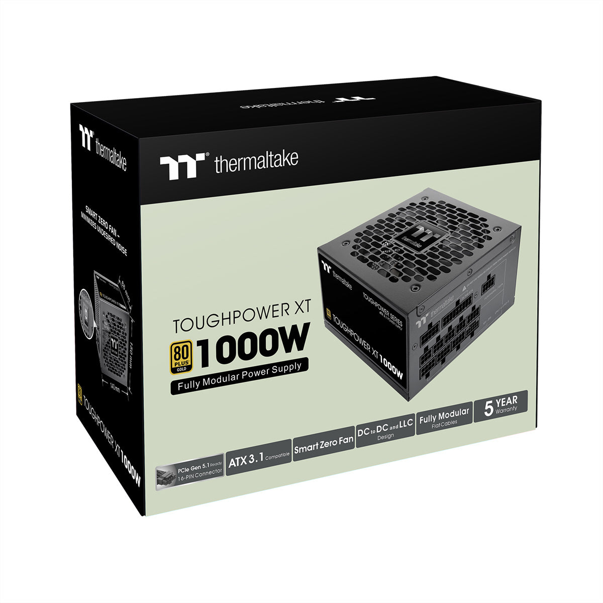 Thermaltake technology Thermaltake Toughpower XT ATX-Netzteil 1000 W 80 PLUS Gold – vollmodular, ATX 3.1, 12VHPWR