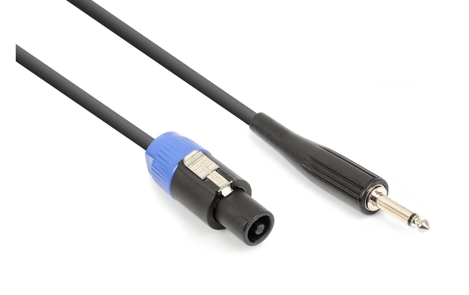 Vonyx Speakon-Lautsprecherkabel – NL4 Stecker – 6,3 mm Klinke – 5 m, 2×1,2 mm²