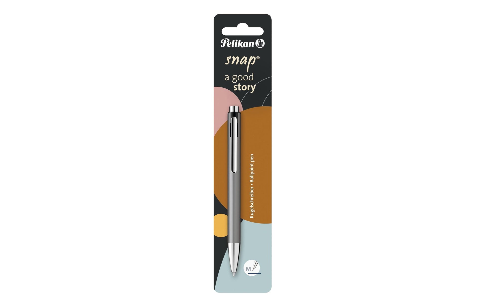 Pelikan Snap Kugelschreiber – Blau, Spitze 0,5 mm, Druck, Platin, dokumentenecht