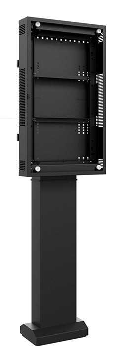 Hagor Digital Signage Stand für 46" Displays – für Samsung OH46 Serie – Hoch-/Querformat – Schwarz