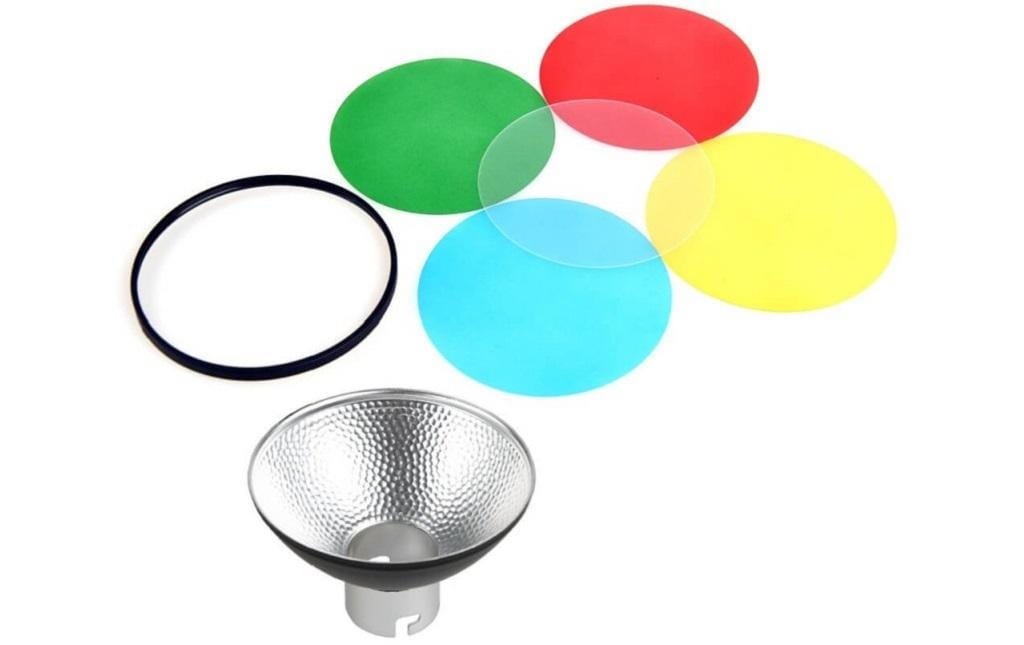 Godox AD-M Reflektor – 10,4 cm – für AD200, AD200Pro – Blau, Grün, Rot, Weiss, Gelb