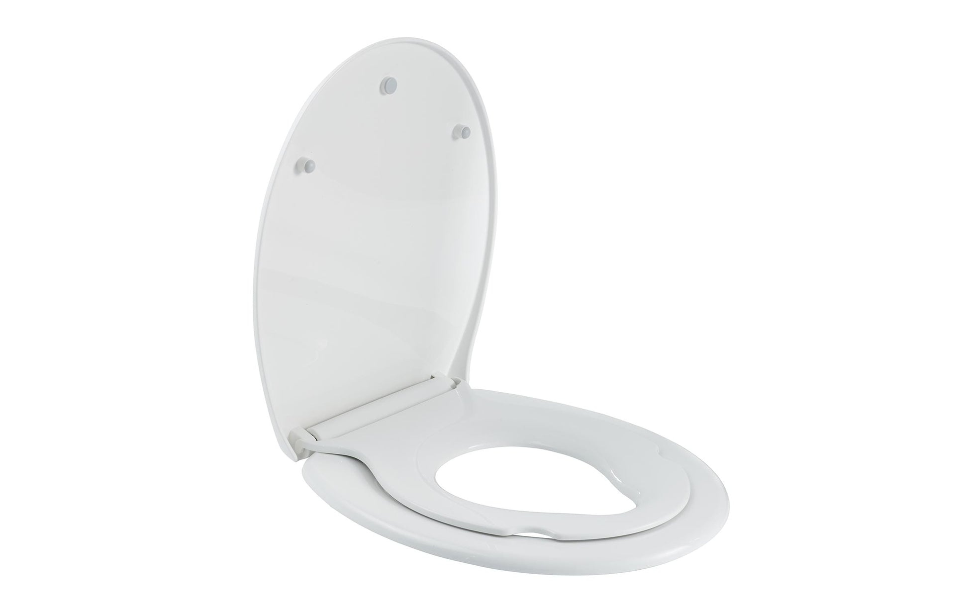 COCON Toilettensitz – Polypropylen, Weiss, Absenkautomatik, mit Kindereinlage, 37,1 × 44,4 × 4,8 cm