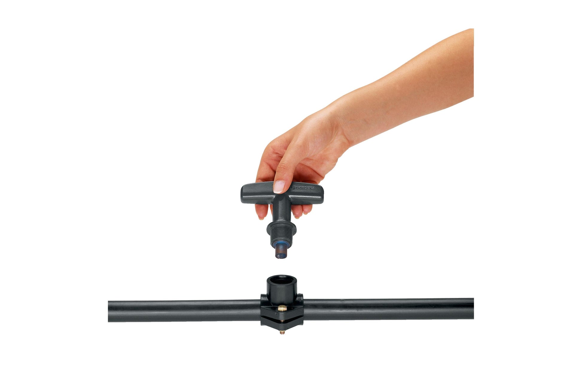 Gardena 2765-20 Schneidewerkzeug – für Sprinklersystem, Anbohrschelle & 3/4"-Gewinde – Metall