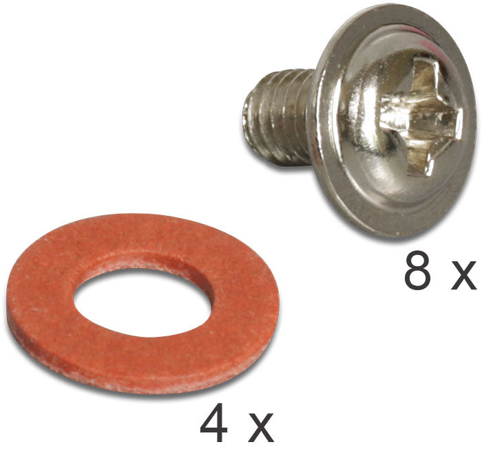 Delock Einbaurahmen 2,5" in 3,5" – Schwarz, Metall