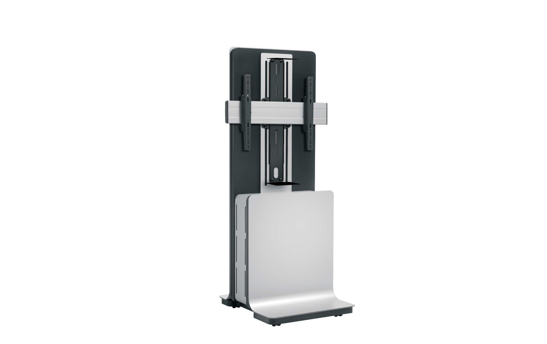 Vogel's Vogels Videokonferenzmöbel PFF 5100 – für 55" Bildschirm, mit Rollen, Silber, 600 × 640 × 1607 mm