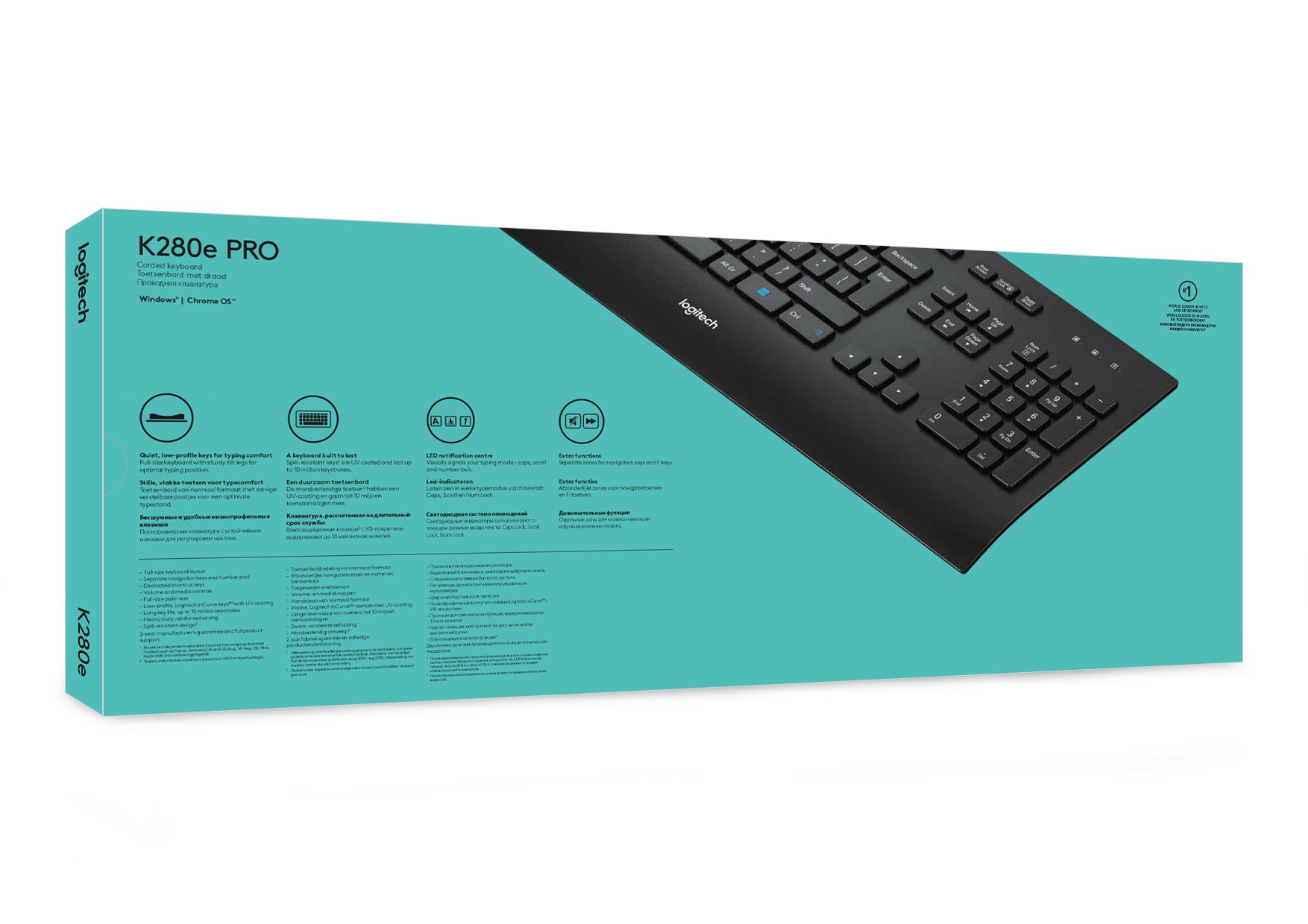 Logitech K280E – Tastatur, kabelgebunden, US-Layout (EN)
