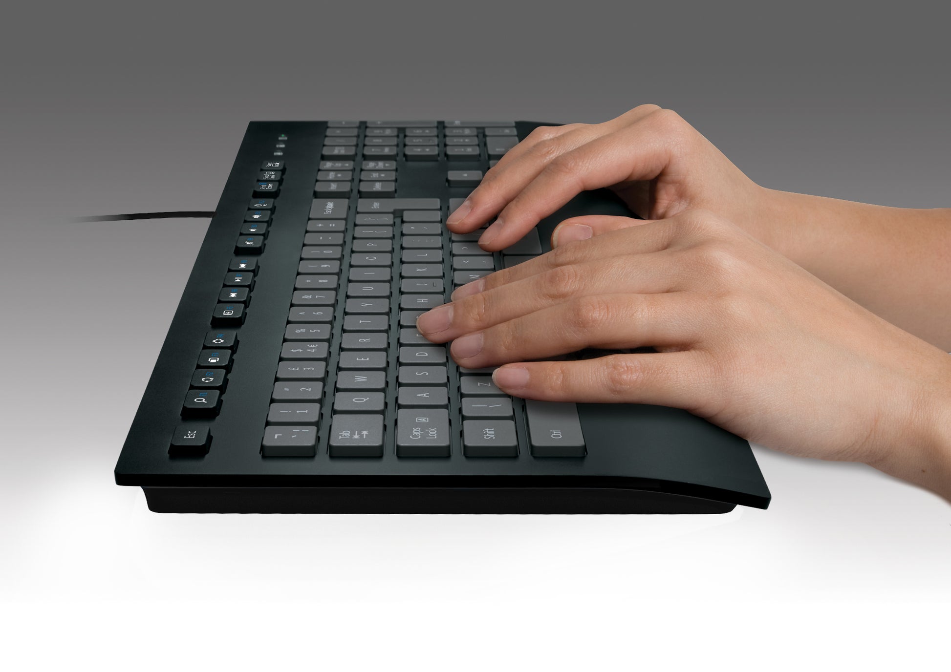 Logitech K280E – Tastatur, kabelgebunden, US-Layout (EN)