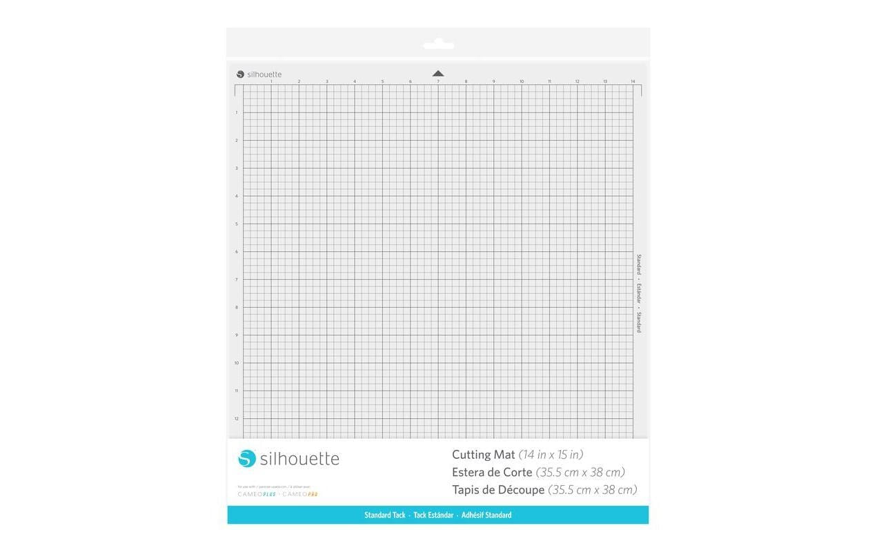 Silhouette Schneidematte Cameo PLUS – 35,6 × 38,1 cm – Schwarz – für Silhouette Cameo Pro MK-II