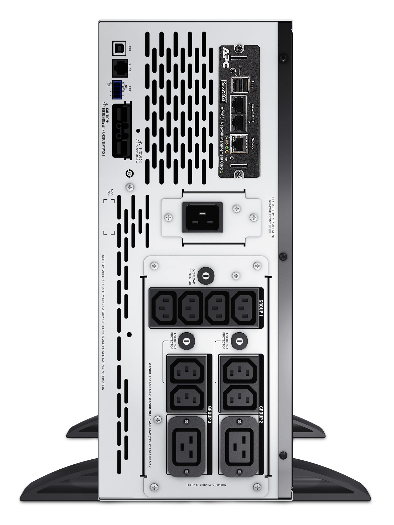 APC SMX3000HVNC USV 3 kVA/2700 W Line-Interaktiv – Rack/Tower 4U – C13×8, C19×2, Eingang IEC C20 – Schwarz
