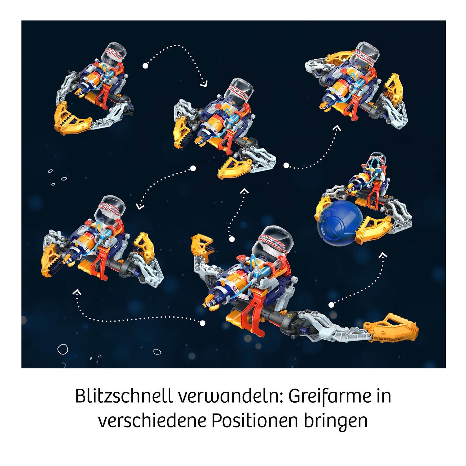 Kosmos Experimentier-Bausatz – Cyborg Water-Blaster, Hydraulik-Bausatz, ab 8 Jahren