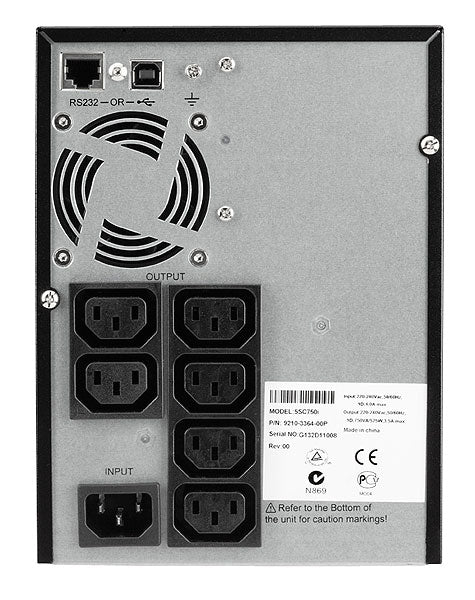 Eaton 5SC 750i – USV Line-Interaktiv, 0,8 kVA/525 W, Tower, 6× IEC (C13/C19), VRLA, LCD