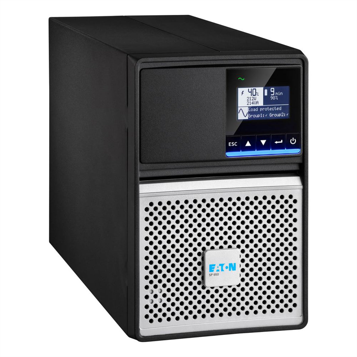 Eaton 5P 650i G2 USV 650 VA/520 W Line-Interaktiv – Tower – C13×8, Eingang IEC C14