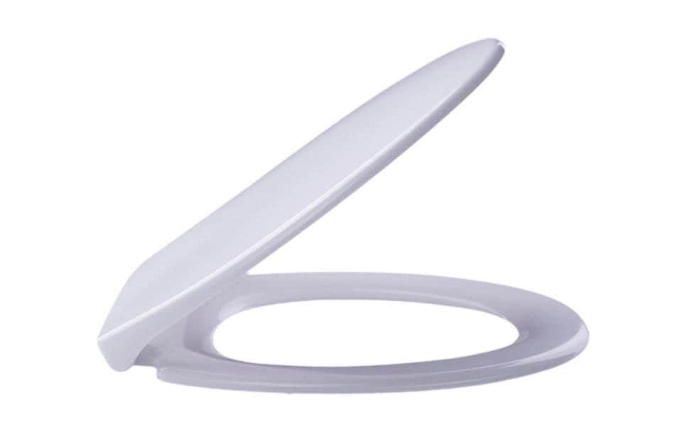 COCON Toilettensitz – Duroplast, weiss, mit Deckel, Absenkautomatik, 37,2 × 44,6 × 5,2 cm