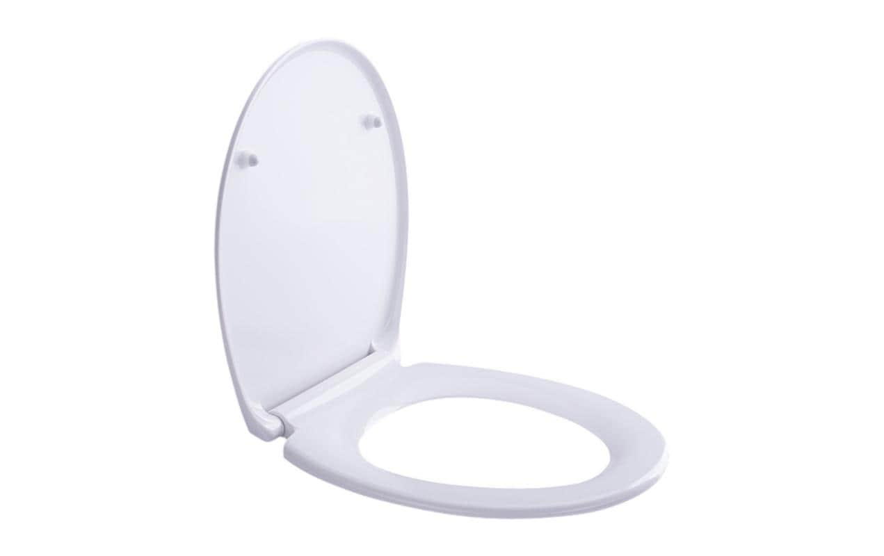 COCON Toilettensitz – Duroplast, weiss, mit Deckel, Absenkautomatik, 37,2 × 44,6 × 5,2 cm