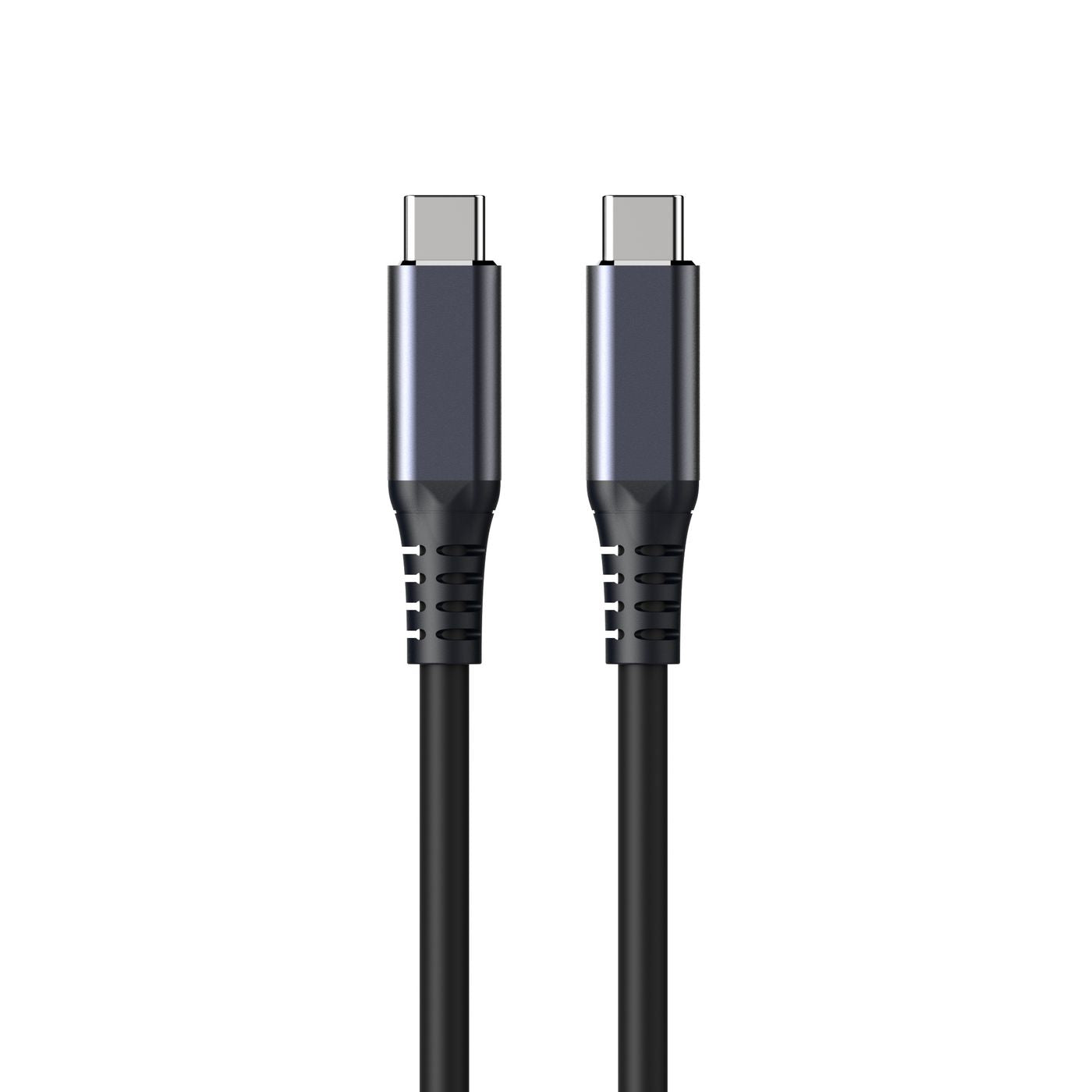 eSTUFF USB-C auf USB-C Kabel – USB4 20 Gbit/s – 1 m – PD 100 W – Recycelt – Schwarz