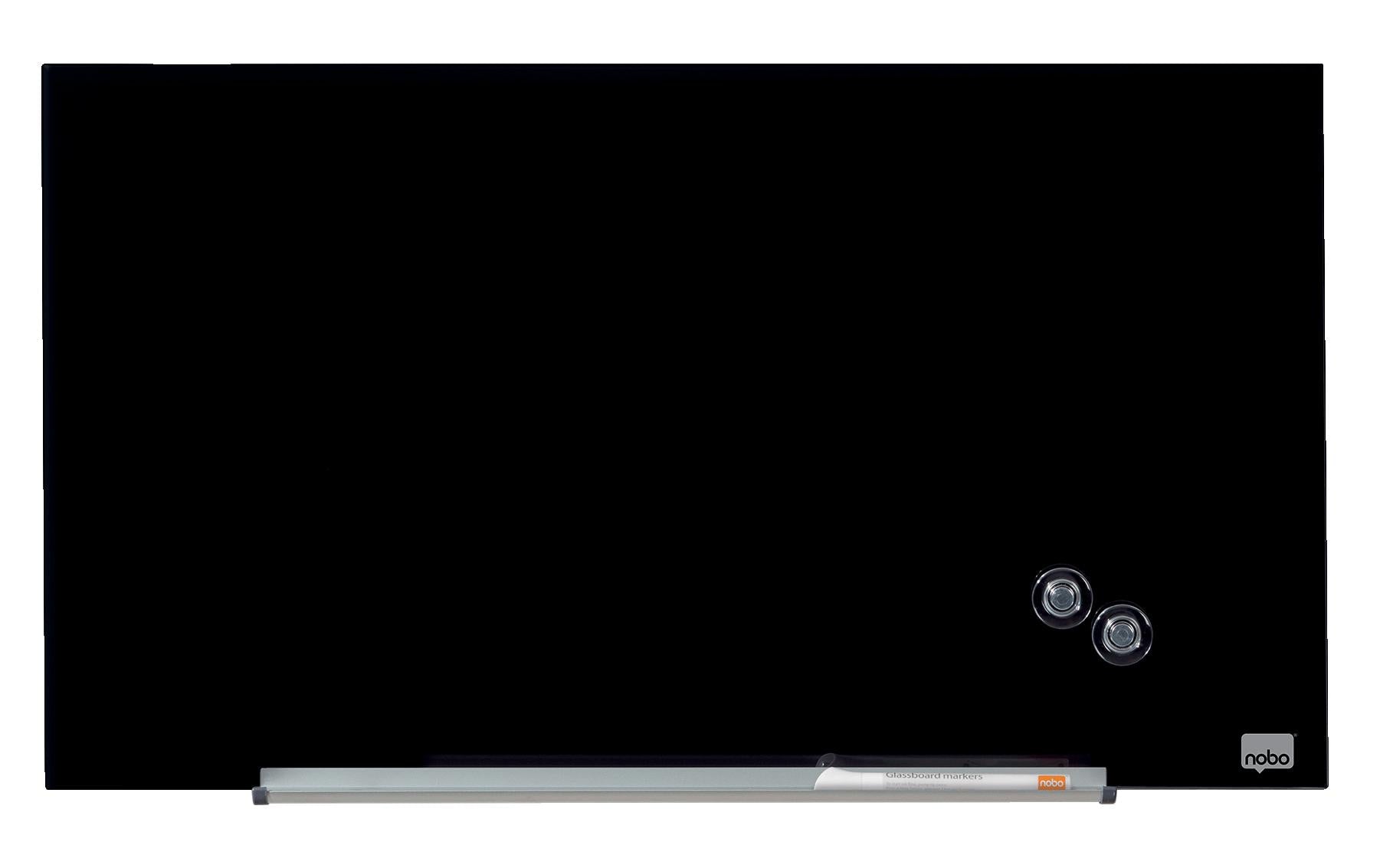 Nobo Whiteboard – 68 × 38 cm, Glas, magnetisch, Wandmontage, inkl. Stift, Magnete, Montagesatz