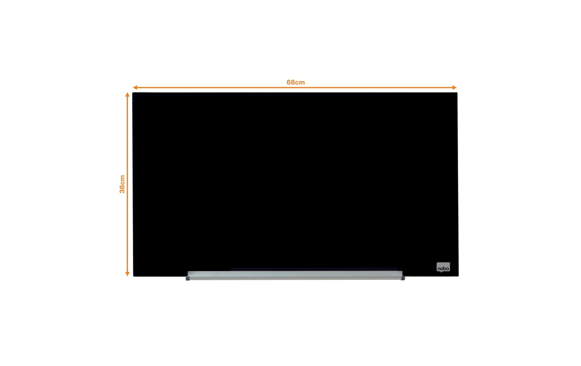 Nobo Whiteboard – 68 × 38 cm, Glas, magnetisch, Wandmontage, inkl. Stift, Magnete, Montagesatz