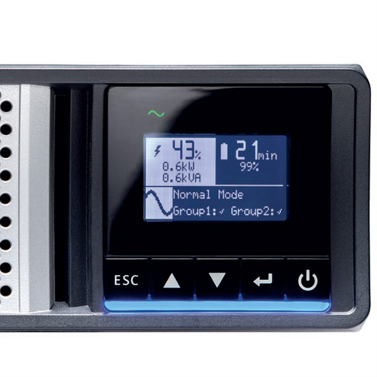 Eaton 5PX 1000I RT2U G2 – USV Line-Interaktiv, 1 kVA/1000 W, Rack 2U, VRLA, LCD, Hot-Swap-Batterien