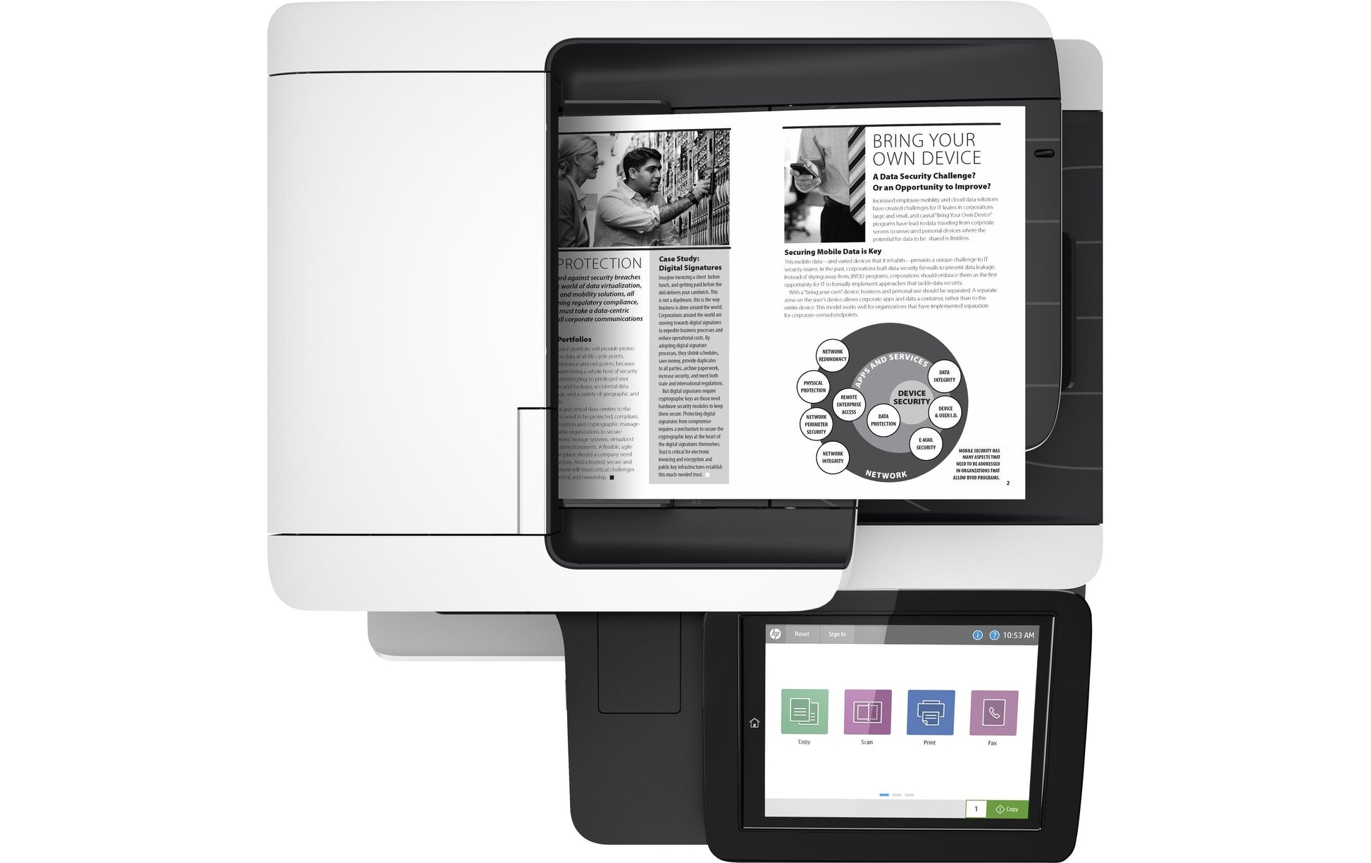 HP LASERJET ENTERPRISE M528DN – S/W Laser-MFP A4, 3-in-1 – LAN – Duplex – 43 Seiten/Min S/W