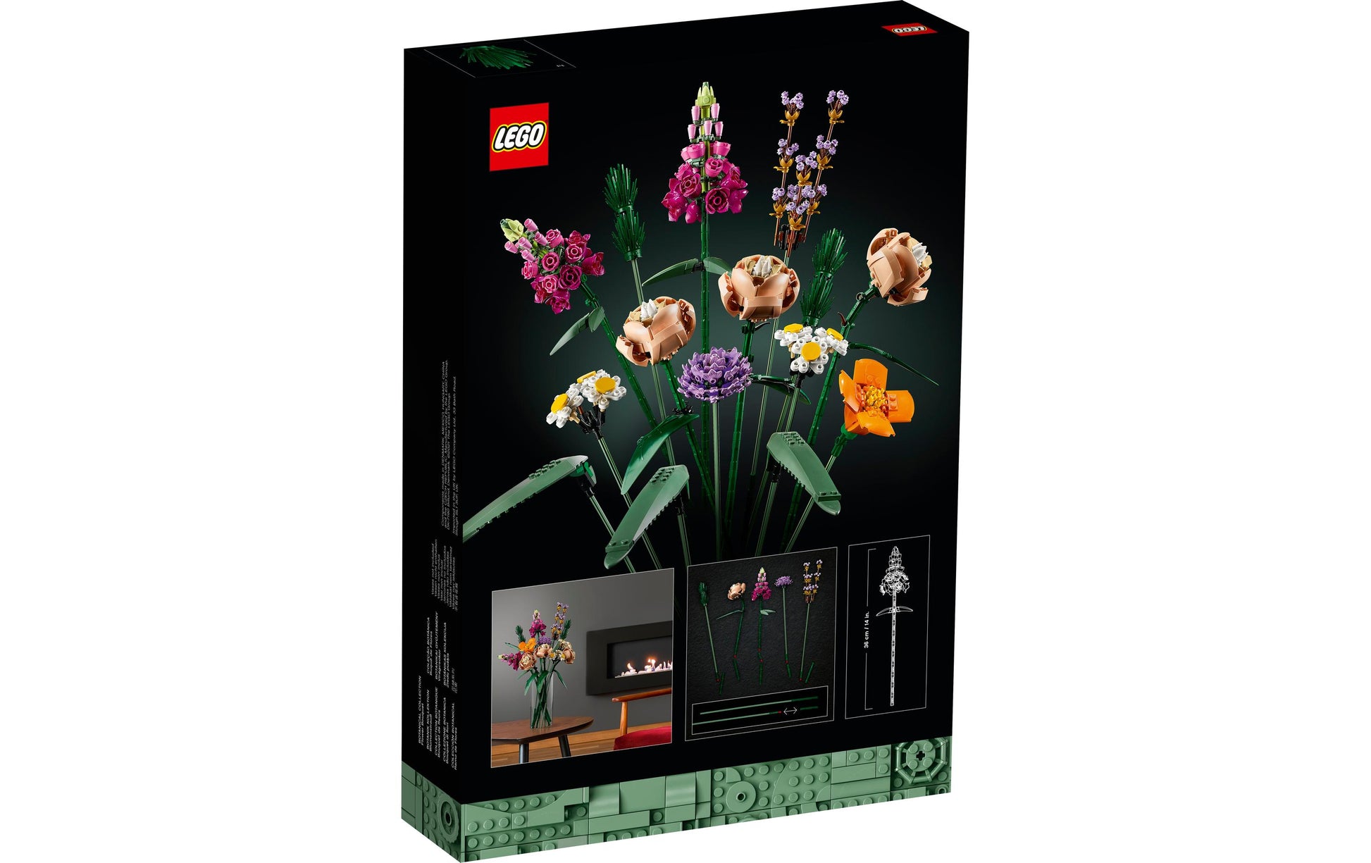 LEGO Creator Expert Blumenstrauss – 3D-Puzzle – 756 Teile – ab 18 Jahren