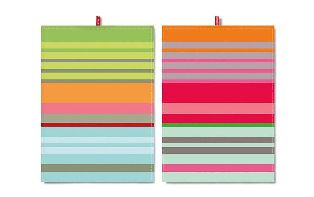 REMEMBER Geschirrtuch – 50 × 70 cm, Mehrfarbig, Baumwolle, 2er-Set