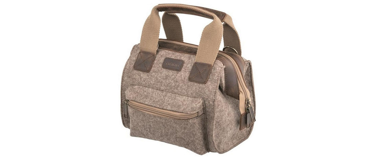 Dörr Ranger S Schultertasche – Filz/Leder – Braun
