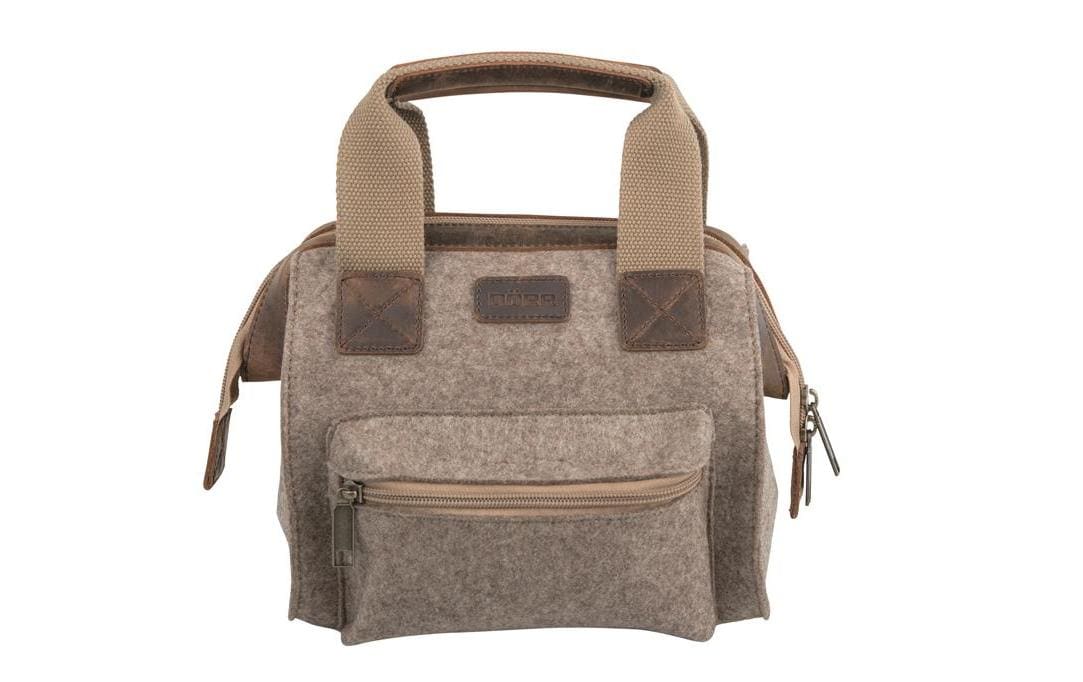 Dörr Ranger S Schultertasche – Filz/Leder – Braun