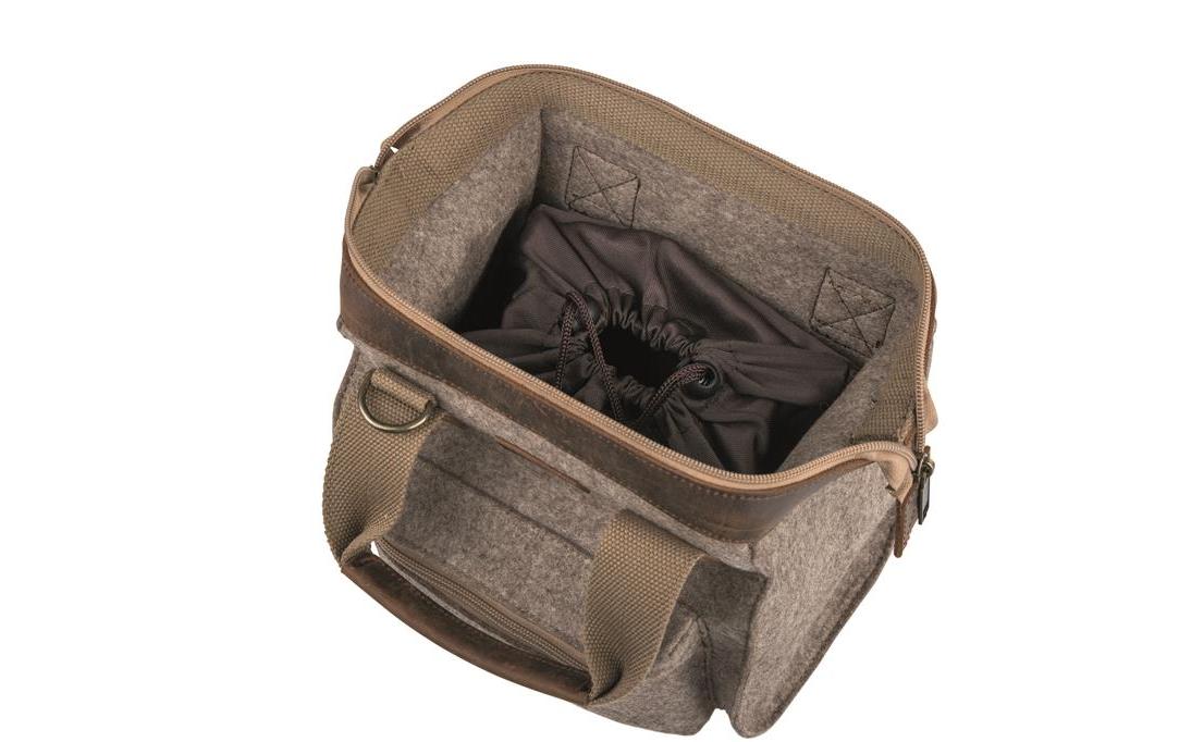 Dörr Ranger S Schultertasche – Filz/Leder – Braun