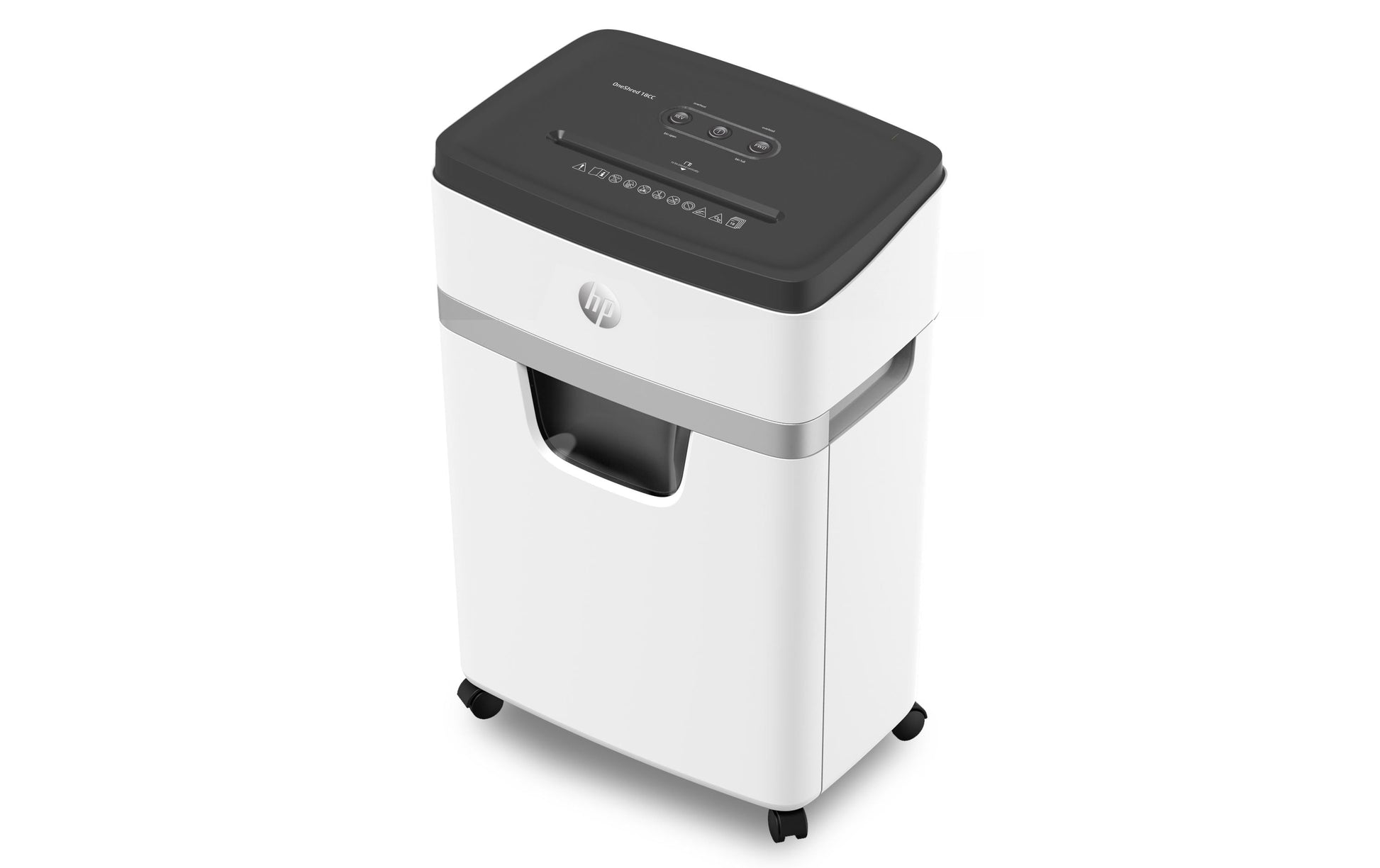 HP OneShred 18CC – Aktenvernichter, DIN P-4, Partikelschnitt 4 × 35 mm, 18 Blatt, 25 l