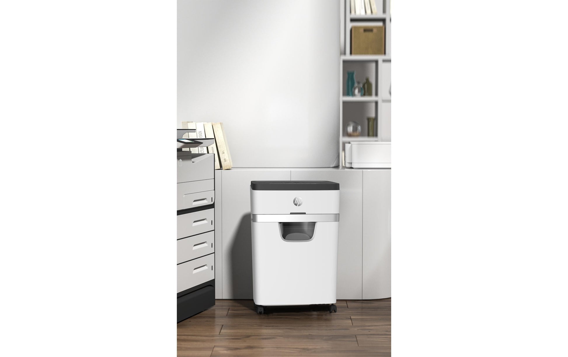 HP OneShred 18CC – Aktenvernichter, DIN P-4, Partikelschnitt 4 × 35 mm, 18 Blatt, 25 l