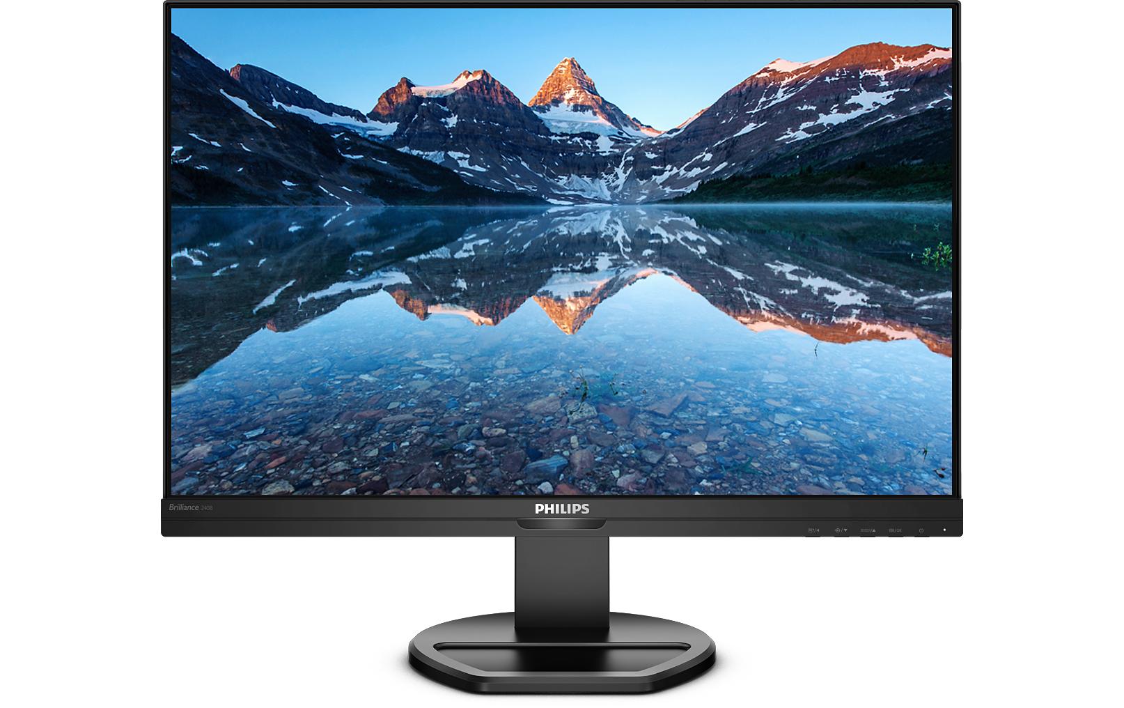 Philips 240B9/00 – Monitor, 24,1", 1920 × 1200 (WUXGA), IPS, 75 Hz, 300 cd/m², VESA 100 × 100, Schwarz