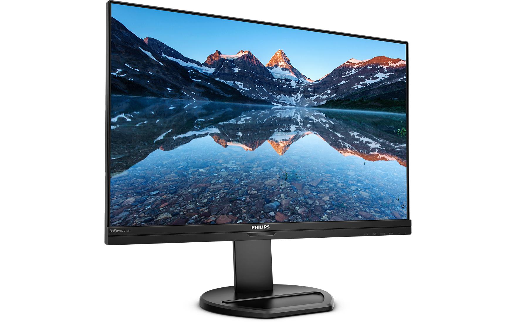 Philips 240B9/00 – Monitor, 24,1", 1920 × 1200 (WUXGA), IPS, 75 Hz, 300 cd/m², VESA 100 × 100, Schwarz