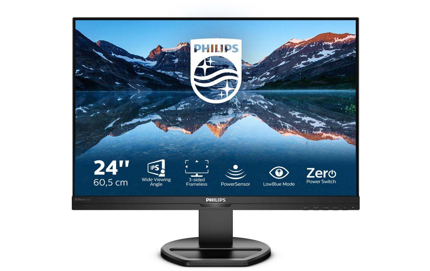 Philips 240B9/00 – Monitor, 24,1", 1920 × 1200 (WUXGA), IPS, 75 Hz, 300 cd/m², VESA 100 × 100, Schwarz