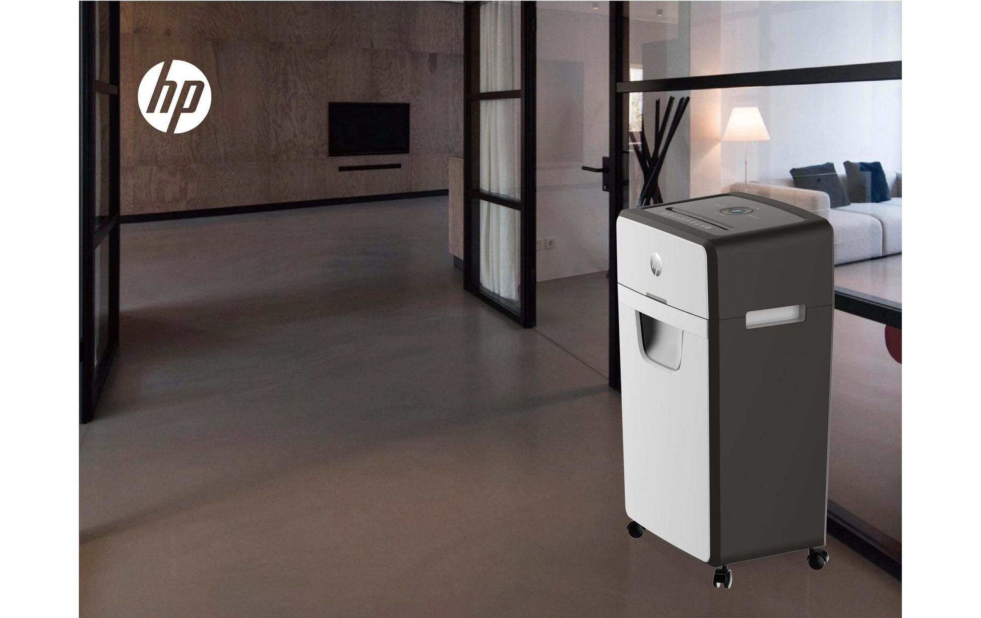 HP OneShred 24CC – Aktenvernichter mit Autofeed, DIN P-4, Partikelschnitt 4 × 35 mm, 24 Blatt, 30 l