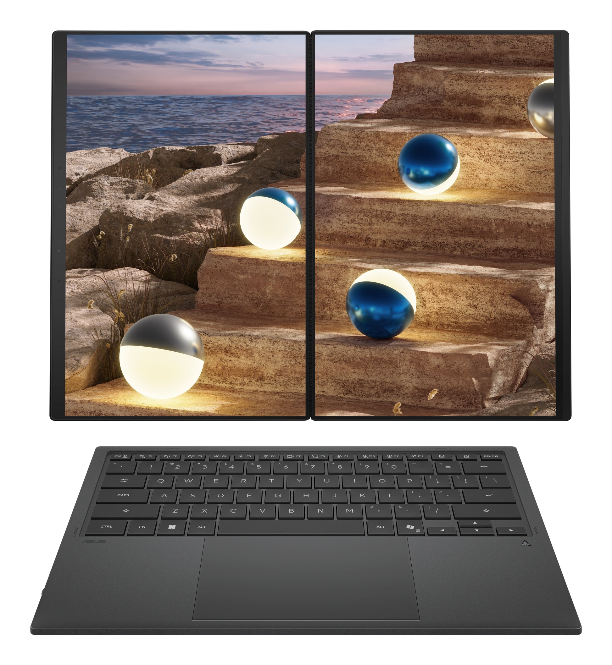 ASUS Zenbook Duo UX8407AA-SN605W – 14" WQXGA+ OLED Touch, Core Ultra 9 386H, 32 GB, 1 TB SSD, Win 11 Home