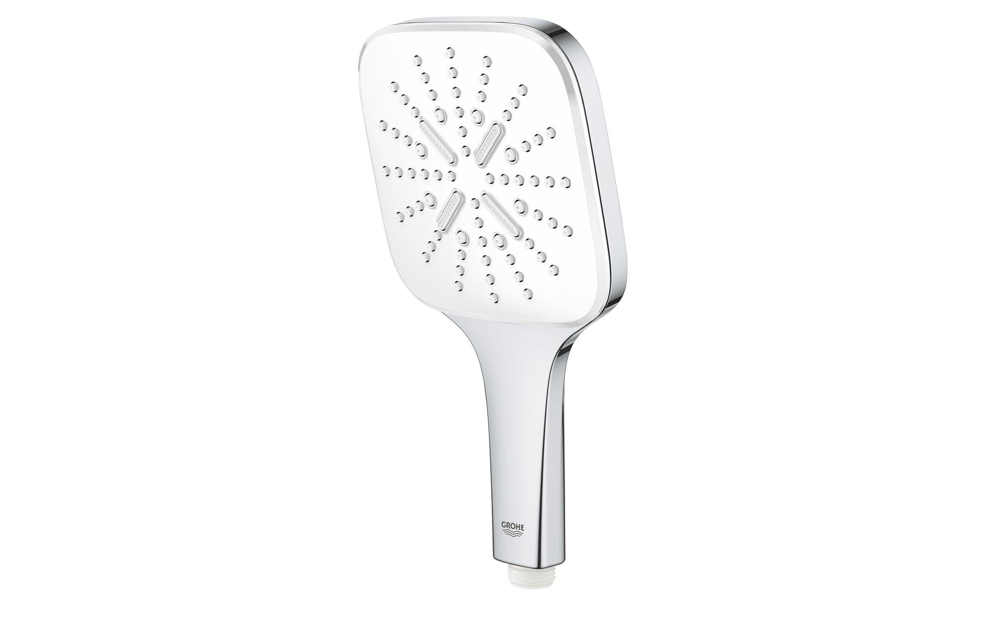GROHE Handbrause Vitalio SmartActive Cube 130 – 9,5 l/min, Chromstahl, 3 Strahlarten, Chrom