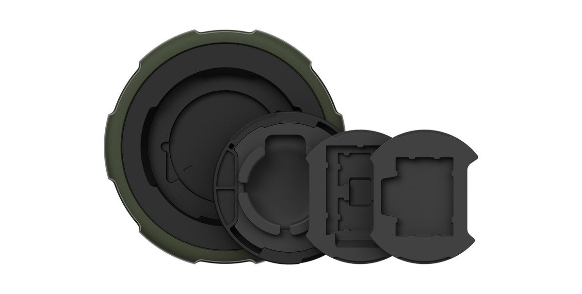PolarPro Defender Pro Frontdeckel – für Objektive Ø 81–90 mm – Forest (Grün)