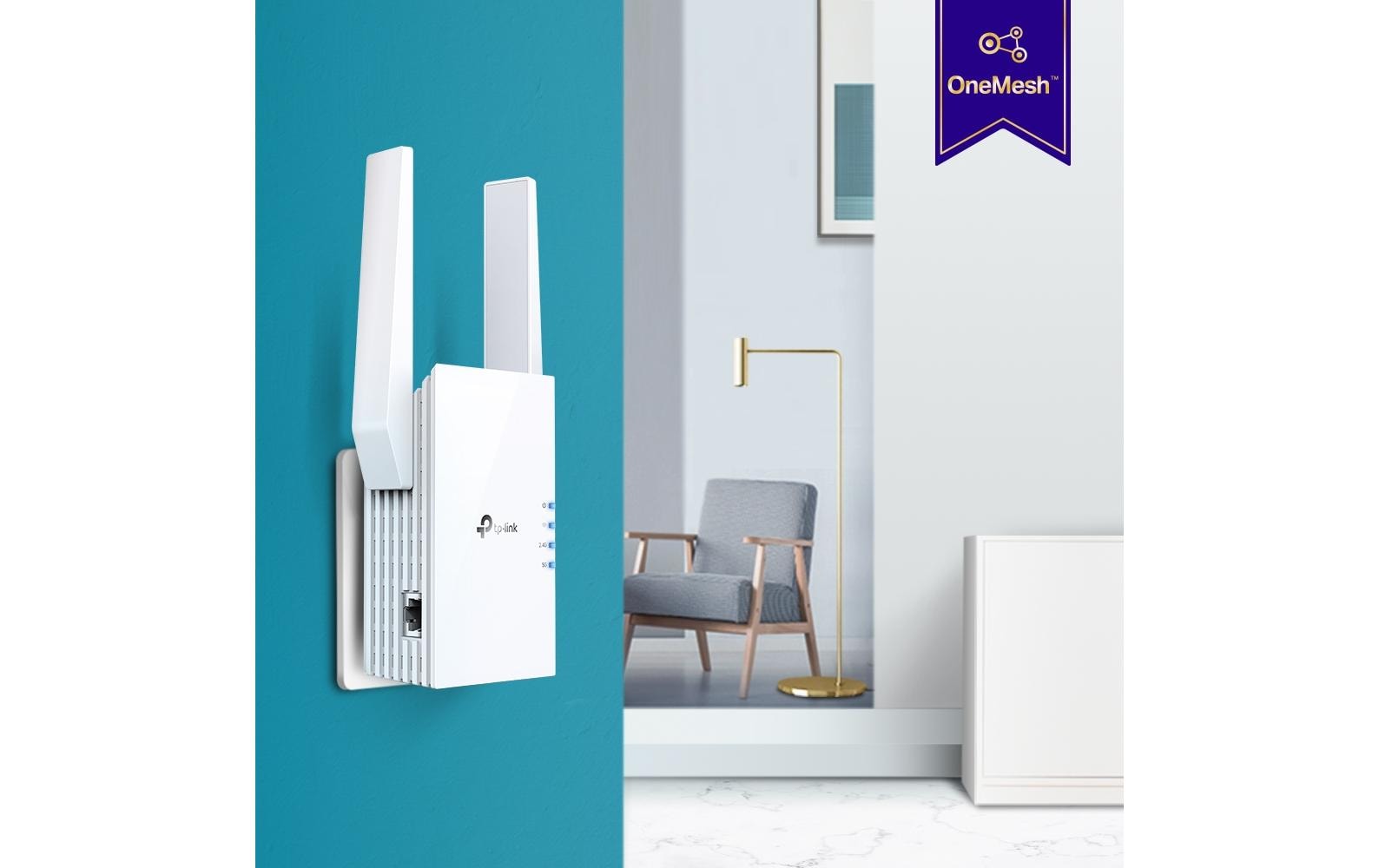 TP-Link RE605X – Access Point – Wi-Fi 6 (2,4/5 GHz), 1,8 Gbit/s