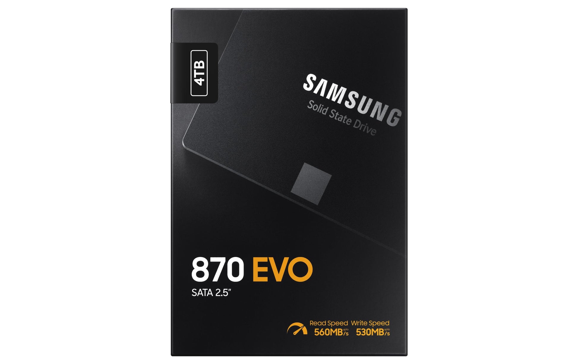 Samsung 870 EVO – 4 TB 2,5" SATA SSD – 560 MB/s lesen, 530 MB/s schreiben