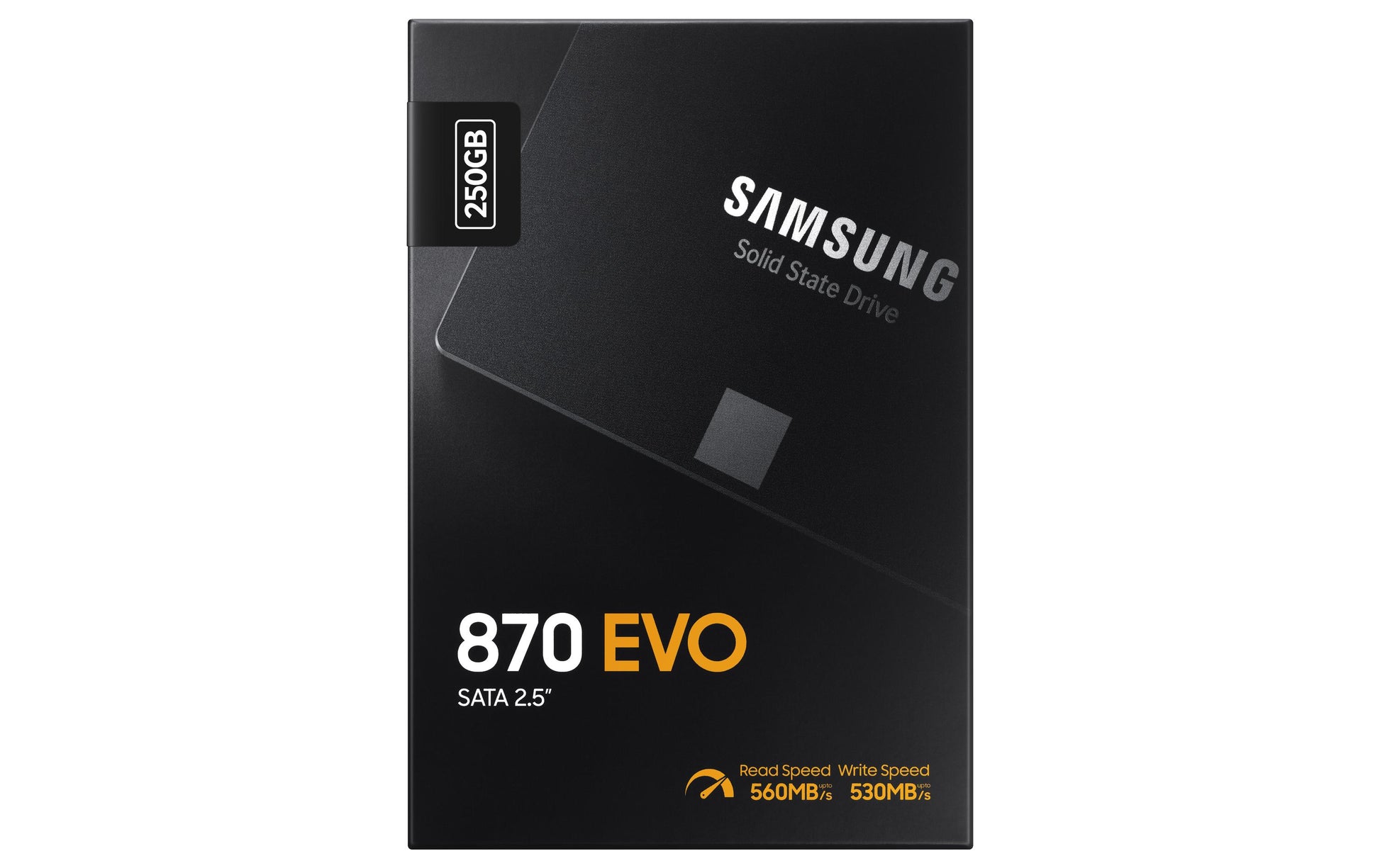 Samsung 870 EVO 250 GB – 2,5" SATA III SSD – 560/530 MB/s