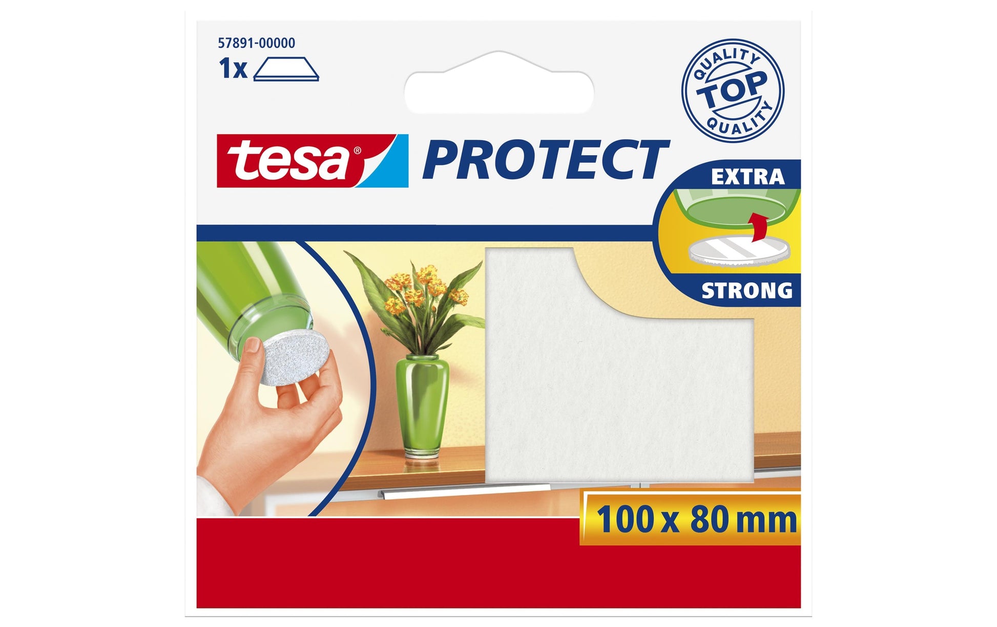 TESA Filzgleiter für Möbel, rechteckig