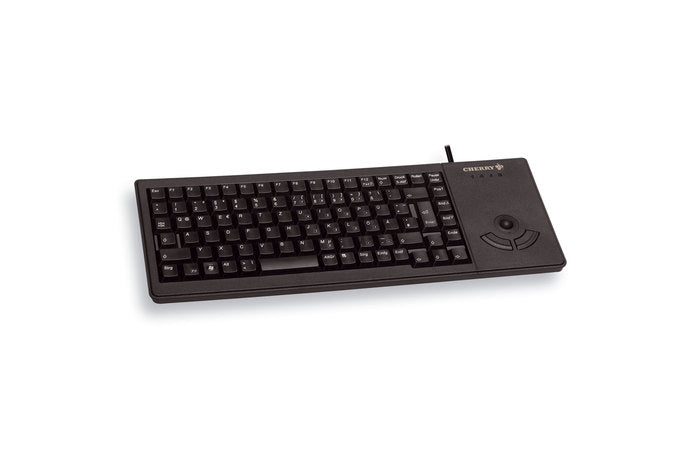 CHERRY G84-5400 – Tastatur, kabelgebunden (USB-A), US-Layout (EN), mechanisch, mit Trackball, schwarz