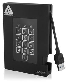Apricorn Aegis Padlock Fortress – 500 GB HDD – USB 3.2 Gen 1, 5'400 U/min