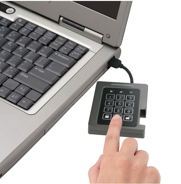 Apricorn Aegis Vorhängeschloss – 480 GB 2,5" SSD, USB 3.2 Gen 1, 256-Bit AES (FIPS 140-2), für Windows/Mac/Linux