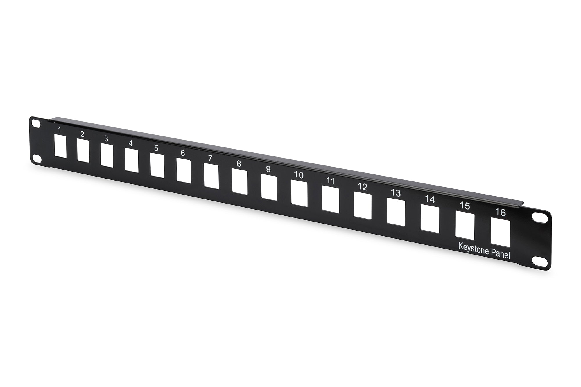 Digitus Patch-Panel – 16× Port, 1U, Rackeinbau, Schwarz, SPCC