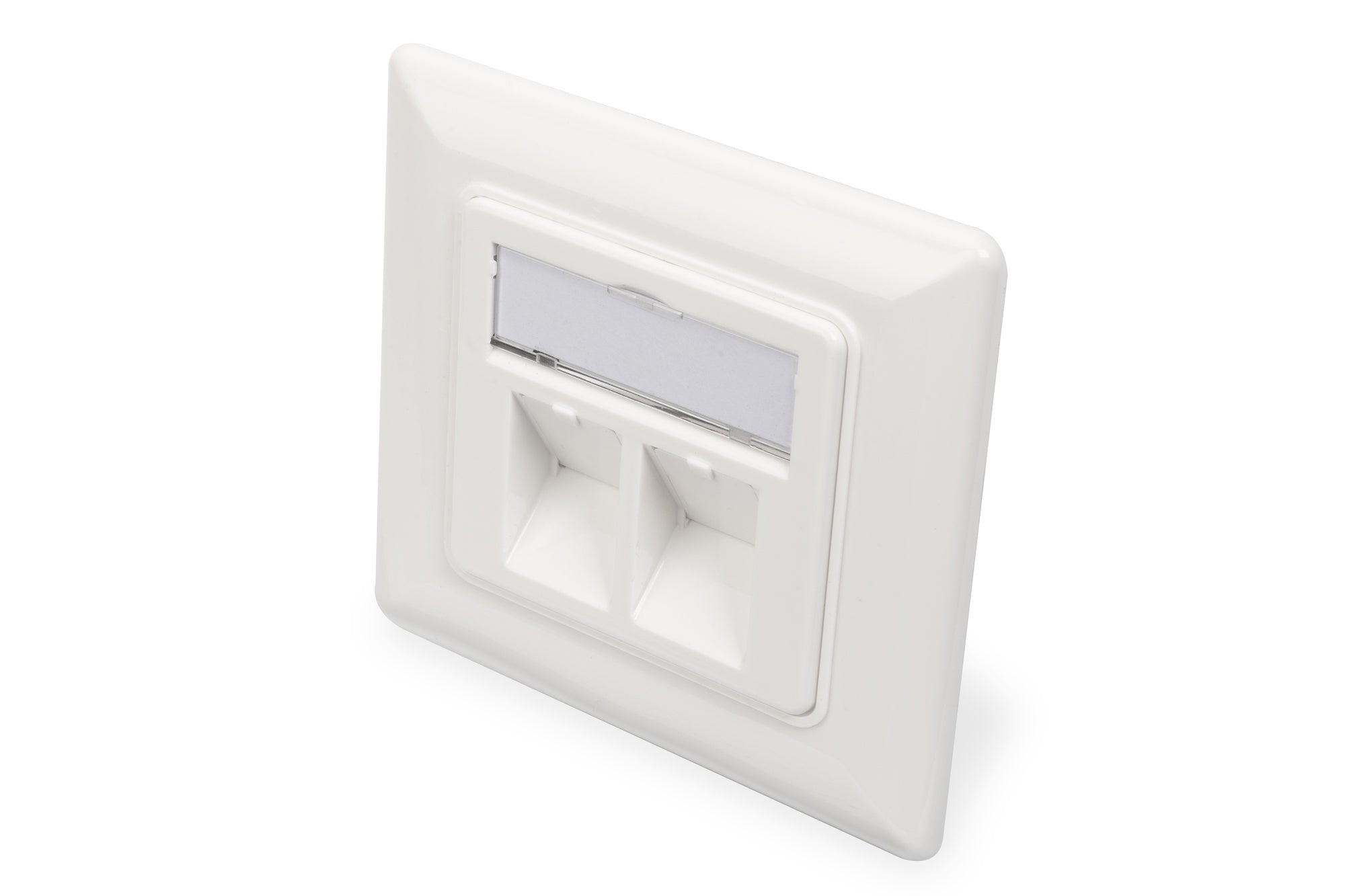 Digitus RJ-45-Blende – 2× RJ-45, Weiss