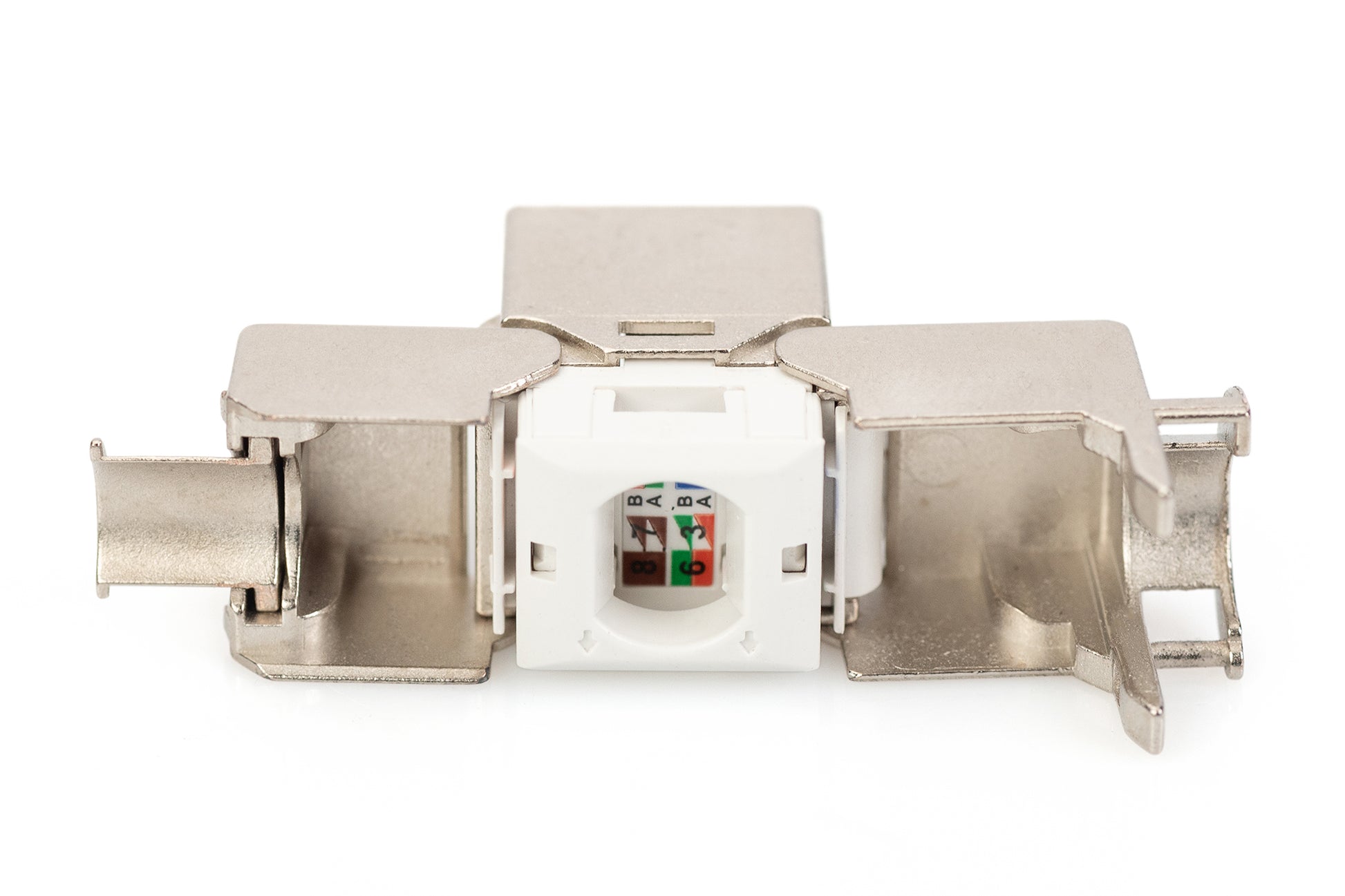 Digitus Keystone-Modul Cat 6A – geschirmt, werkzeugfrei, silber