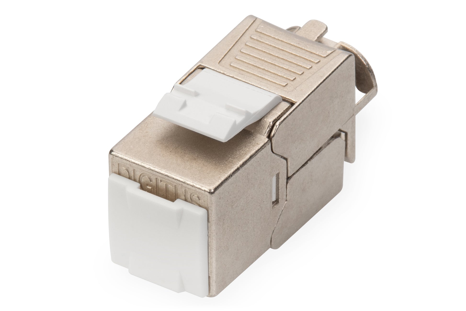 Digitus Keystone-Modul Cat 6A – geschirmt, werkzeugfrei, silber