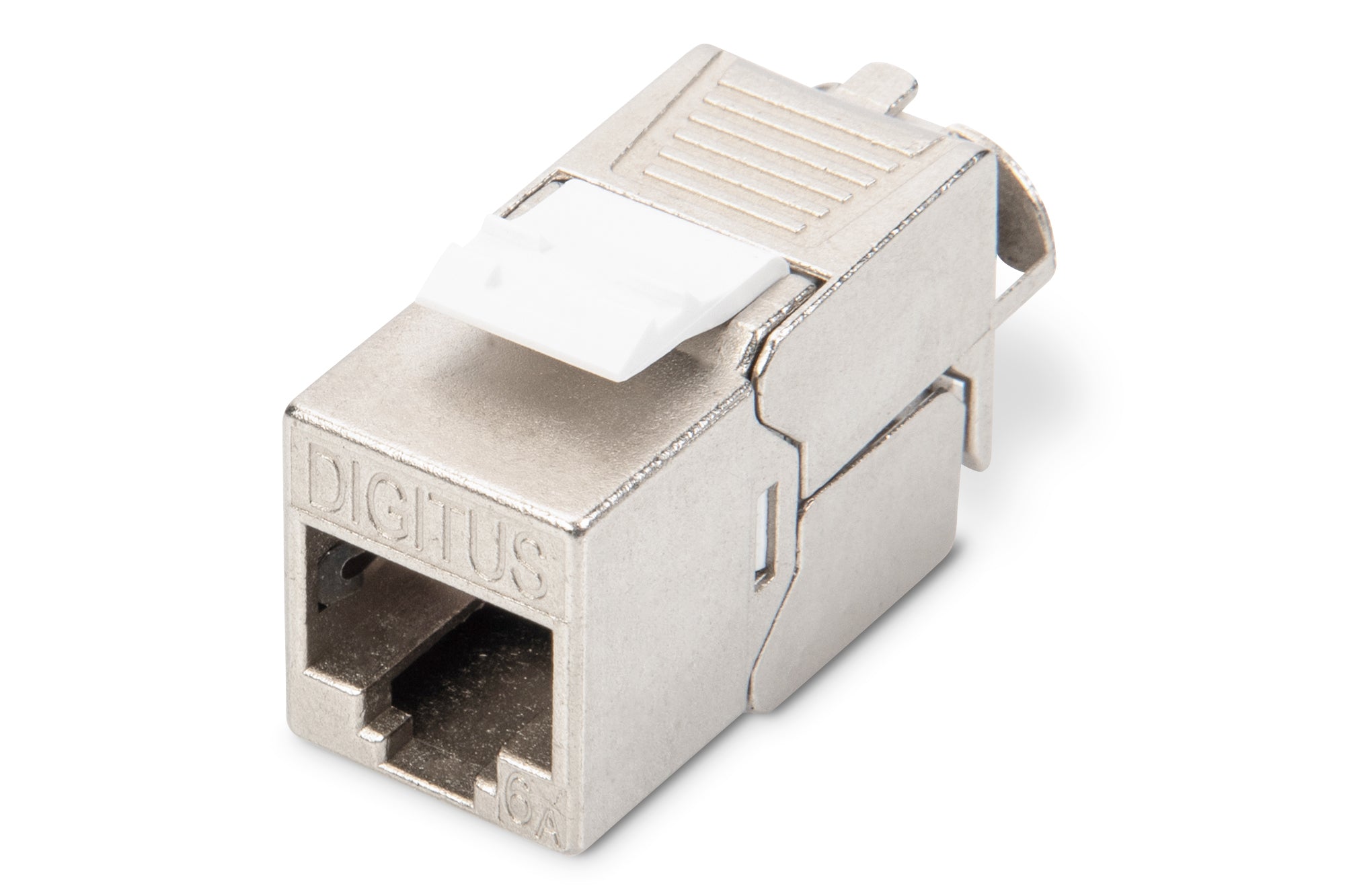 Digitus CAT 6A Keystone-Modul – Geschirmt, Werkzeugfreier Montageanschluss, 14×34×20 mm